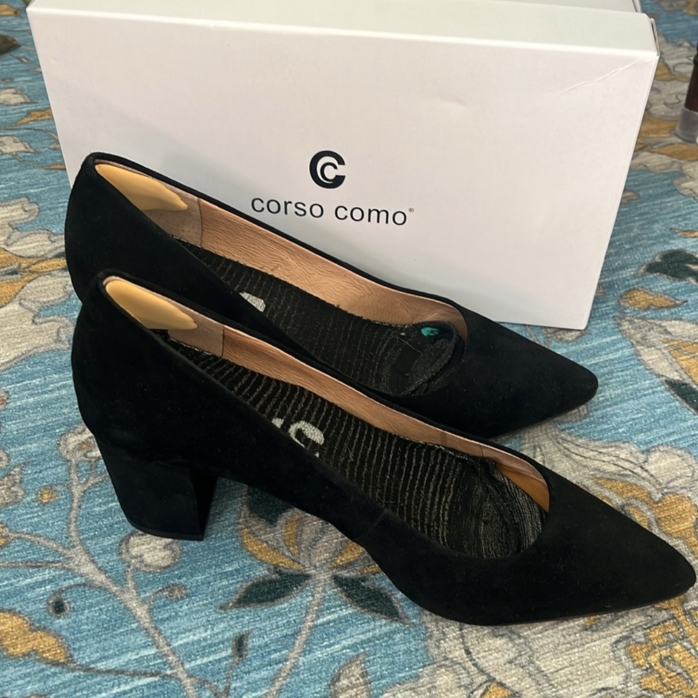 Corso Como Ryanna Black Suede Pumps, 10W